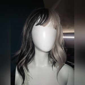 Grey black wig buy 2 wigs save $